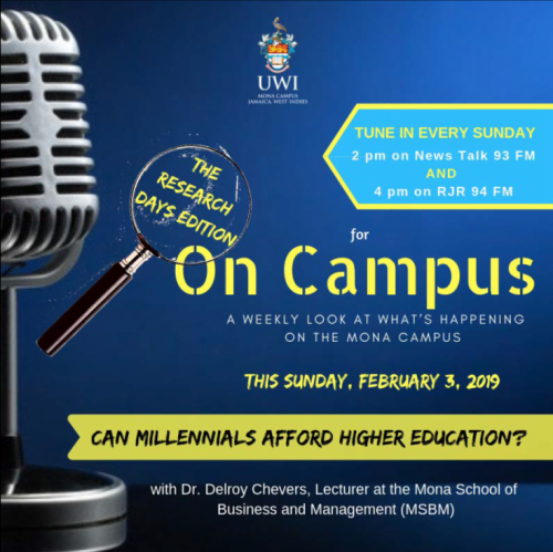 Campus Programme Feb 3, 2019 | Can Millennials Afford Higher Education?