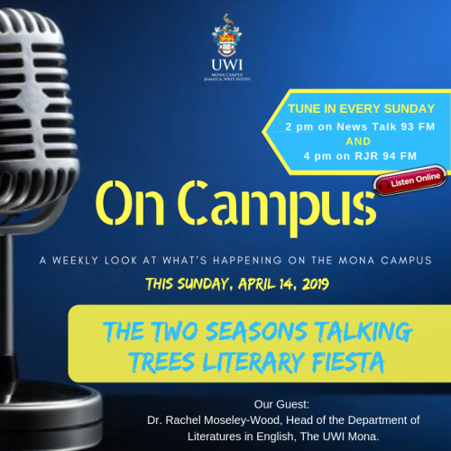 On Campus Promo - April 14-2019 - Two Seasons Talking Trees Literary Fiesta
