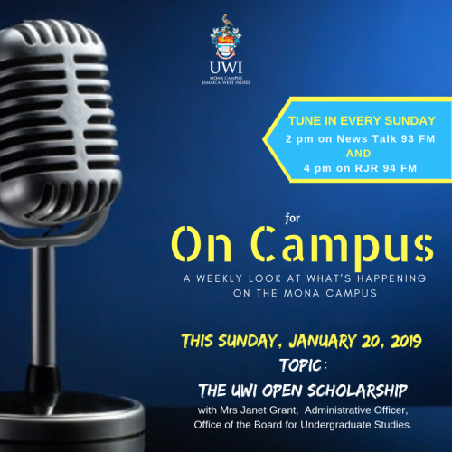 ON CAMPUS - Every Sunday at 4:00 pm an RJR 94 FM