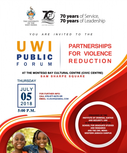 Print-vite - UWI Public Forum - Partnerships for Violence Reduction