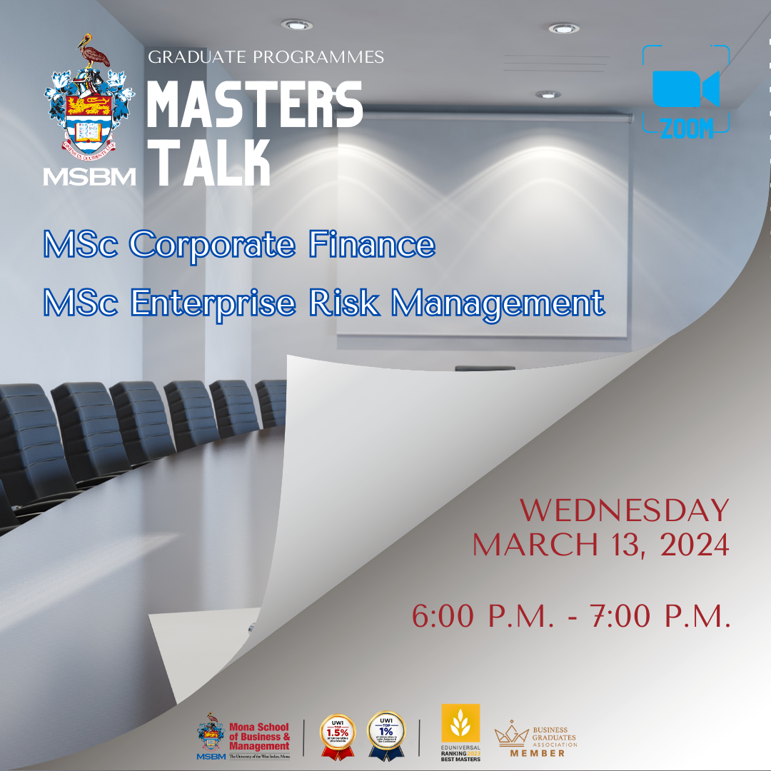 Masters Talk 2024- MSc Corporate Finance and Enterprise Risk Management
